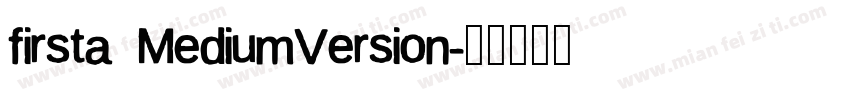 firsta MediumVersion字体转换